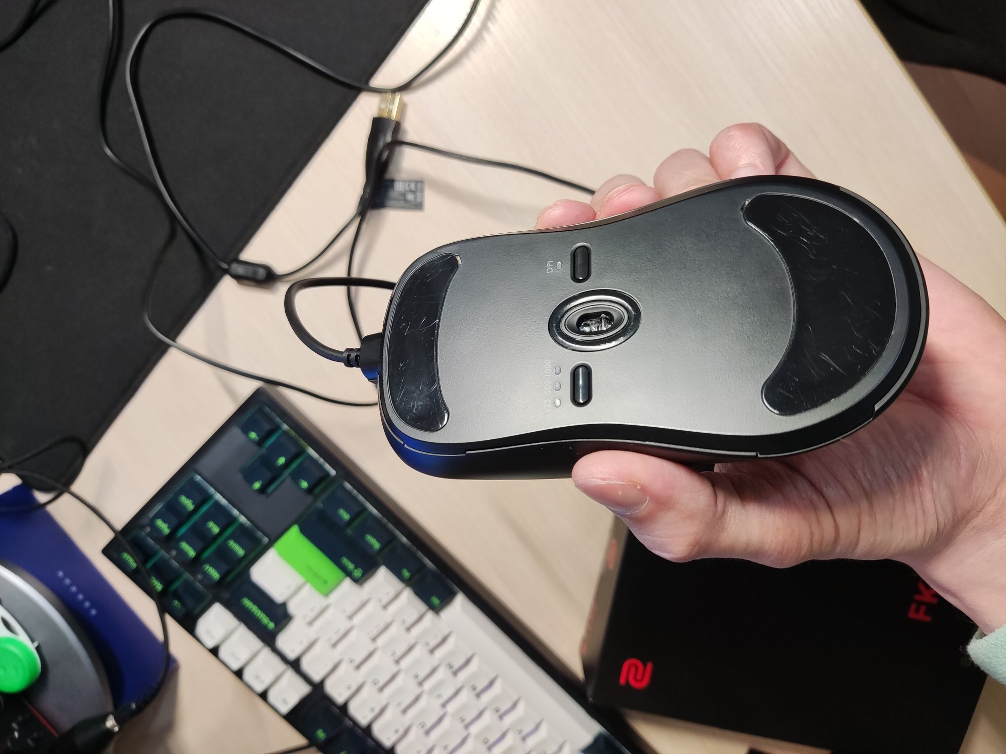 Игровая мышь ZOWIE FK1+-B 3360 симметричная мышь для большой руки