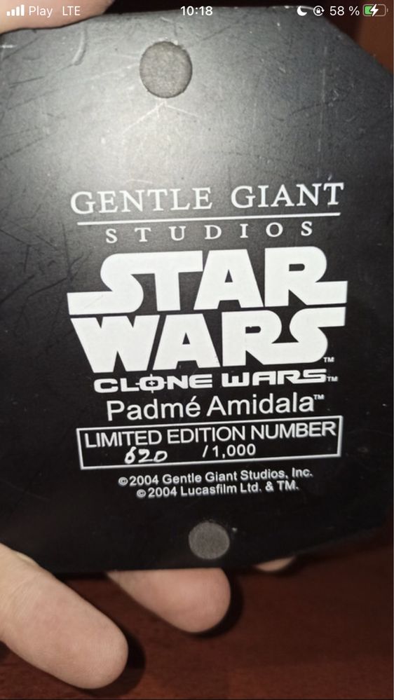 Gentle Giant clone wars maquette Padme Amidala  Ultra Rare
