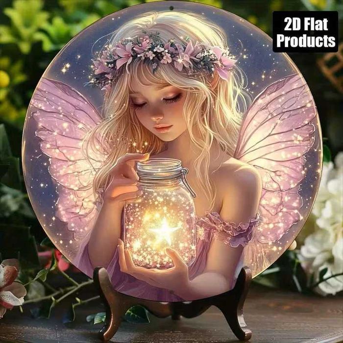 Płaski, 1 szt. Dekoracja Ścienna Skrzydło Anioła -