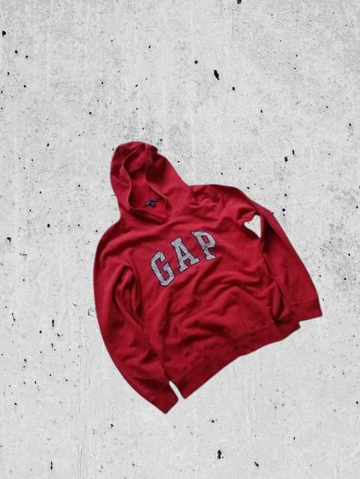 Burgundowa damska bluza z kapturem GAP