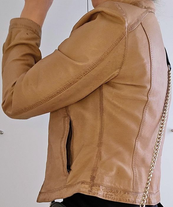 Casaco camel - Marca: Casa das peles - Tamanho  XS