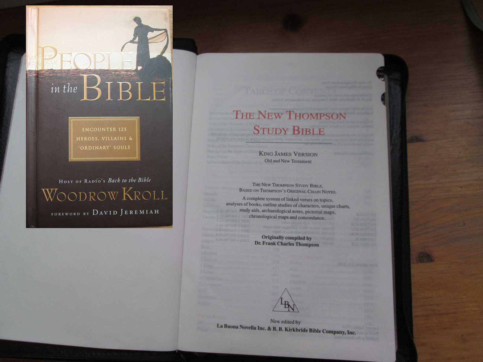 Каноническая Библия с комментариями Томпсона и "Piople in the Bible"