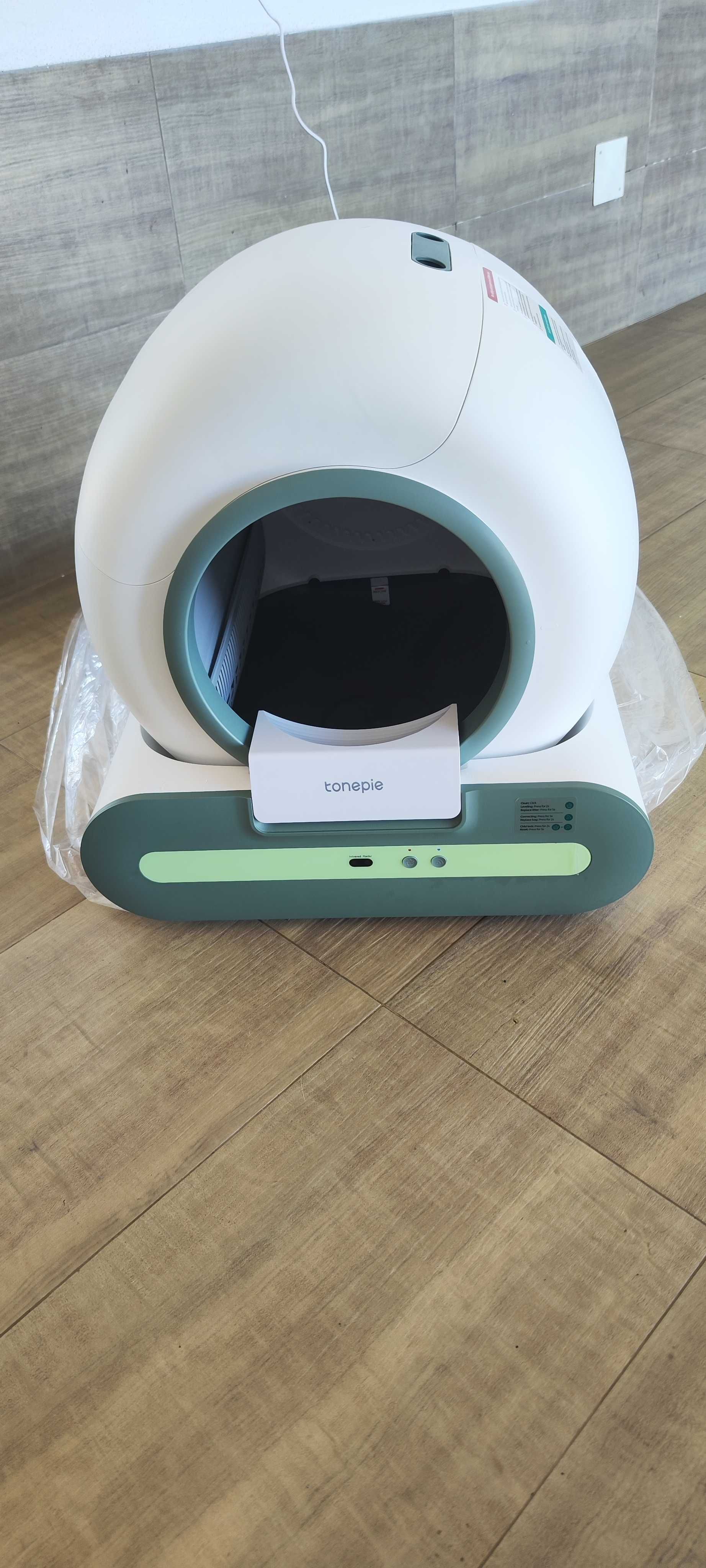 Caixa de Areia Automática para Gatos com Controlo por APP