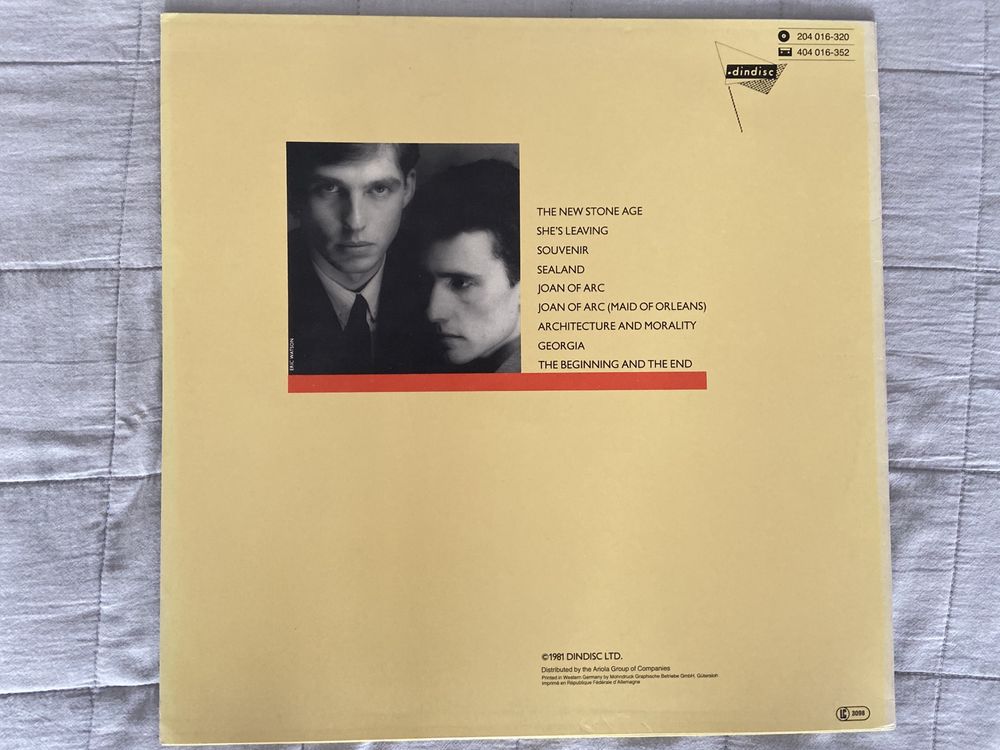 Orchestral Manoeuvres In The Dark - Architecture & Morality winyl EX