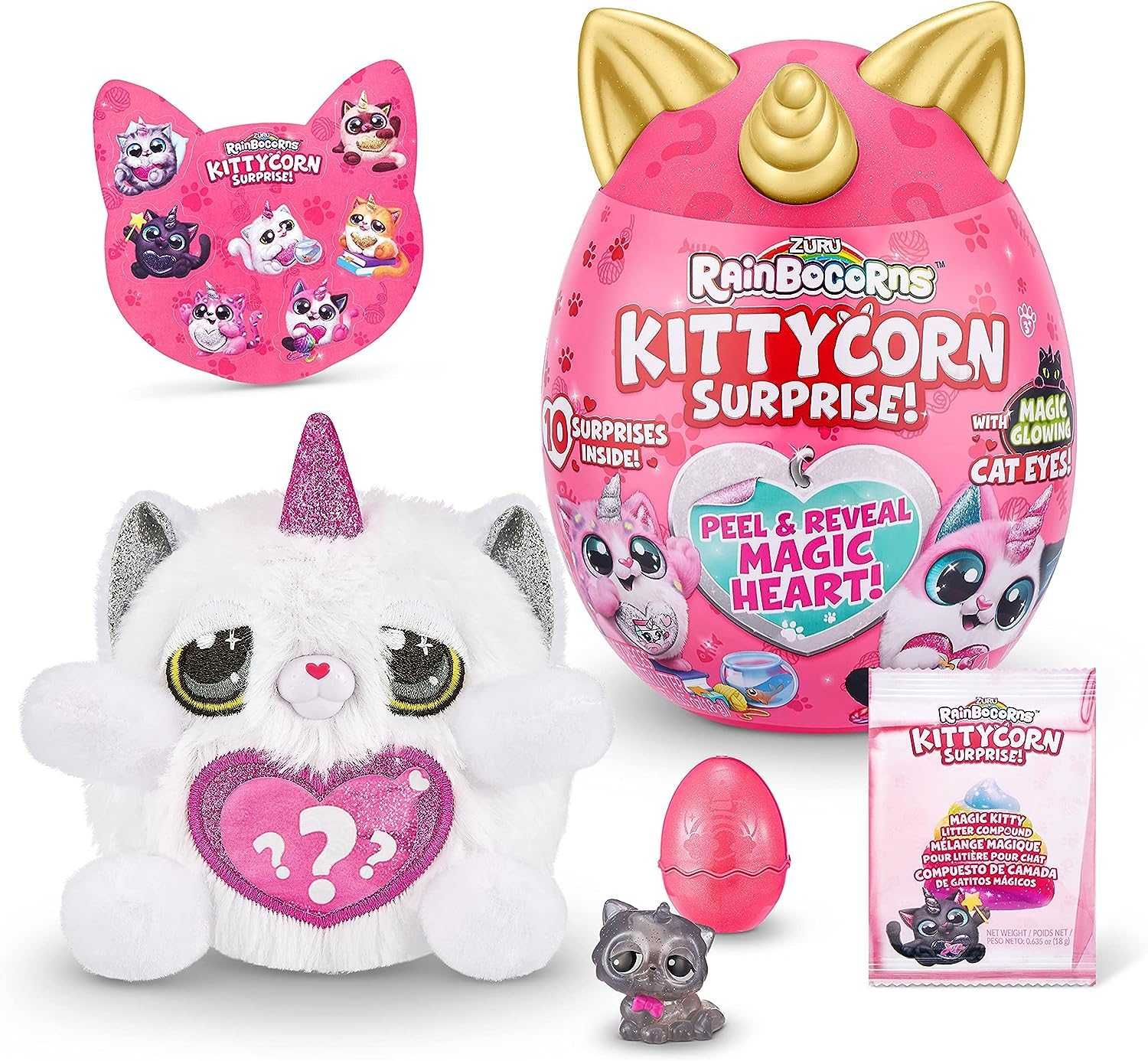 Rainbocorns Kittycorn Surprise Series 1 кіт-шиншила від ZURU 9259H