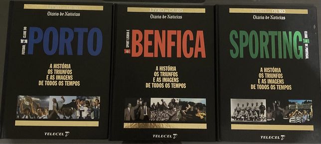 Livros Benfica, Sporting e Porto