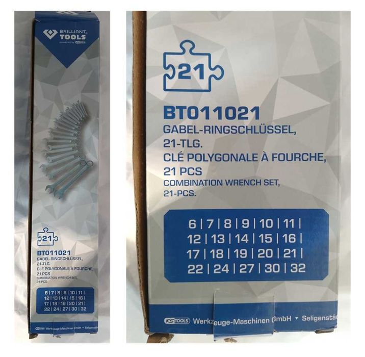 Brilliant Tools Conjunto de 21 chaves (1474)