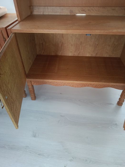 Witryna dębowa retro