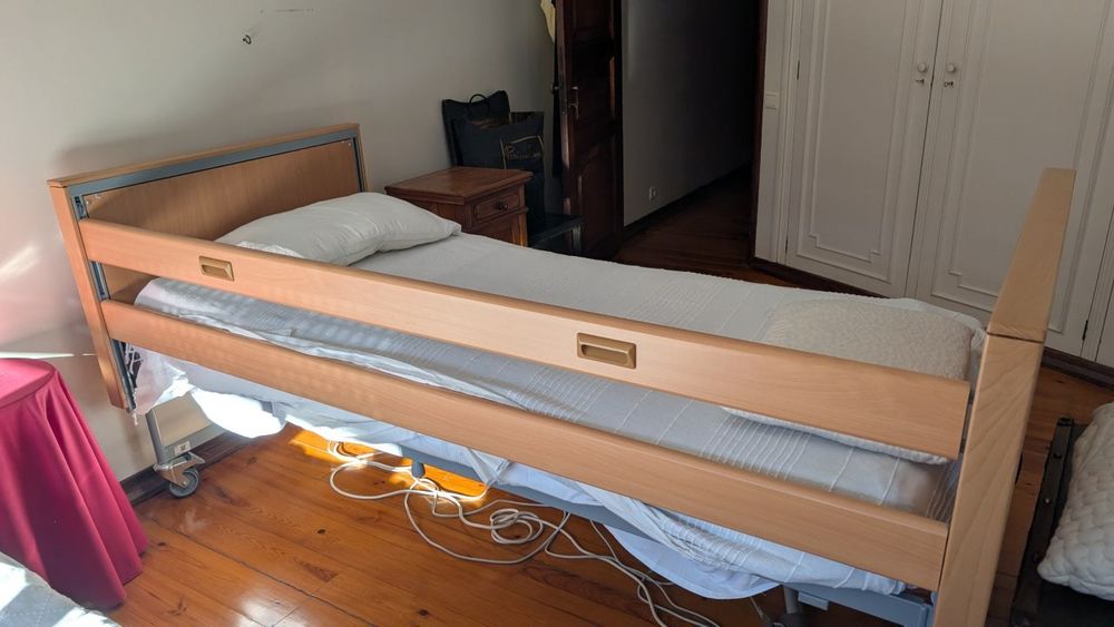 Cama articulada, colchão e compressor (opc)
