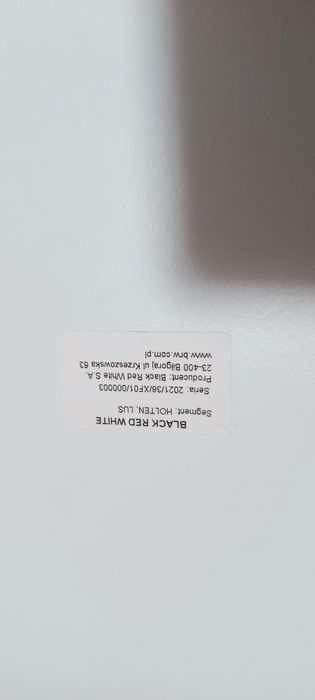 Lustro wiszące , białe - dąb