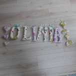 Literki litery szyte napis Oliwia
