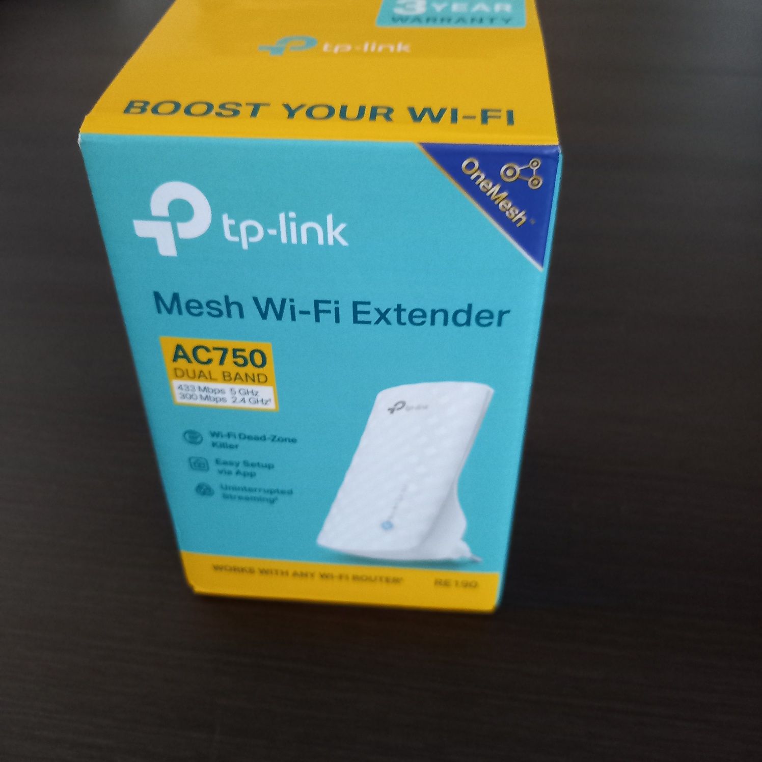 TpLink extender. Tylko raz podłączony.