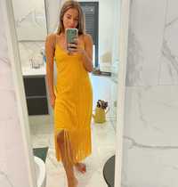 Vestido Amarelo Torrado - Zara