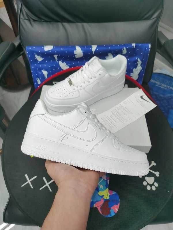 Uniseks/Trampki/Damskie/Nike Air Force 1 Low '07 White R.44