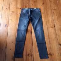 szare spodnie jeans lee cooper w 30 l 31