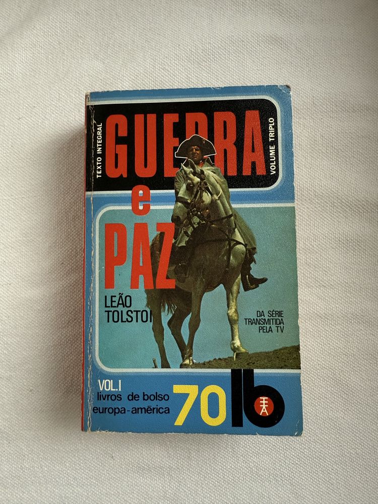Livro Guerra e Paz, Leo Tolstoy, volumes I e II