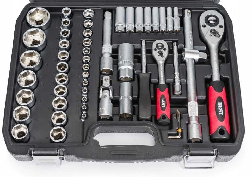 ZESTAW KLUCZY NASADOWYCH KLUCZE Nasadowe 108el Torx Grzechotka Komplet
