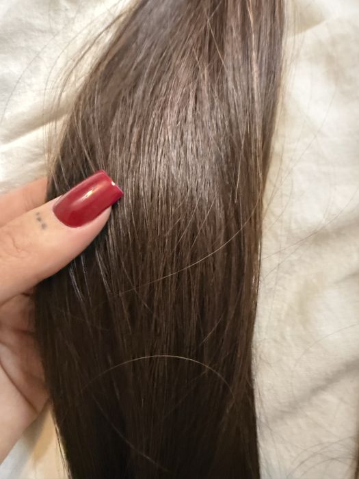 Włosy naturalne 53 cm 100gram premium nano ringi keratyna