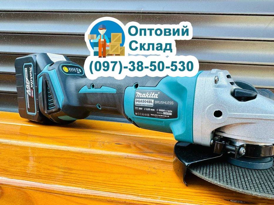 Бесщеточный аккумуляторный набор Болгарка DGA504BL Гайковерт DTW1002BL