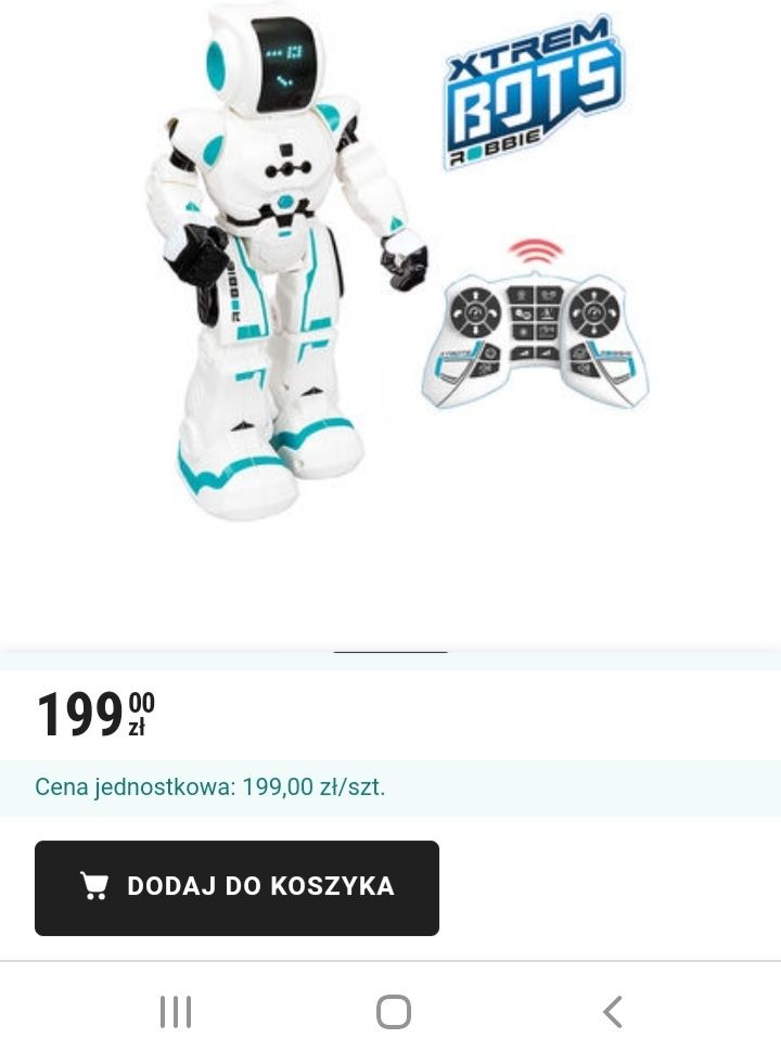 Robot Robbie interaktywny Nowy