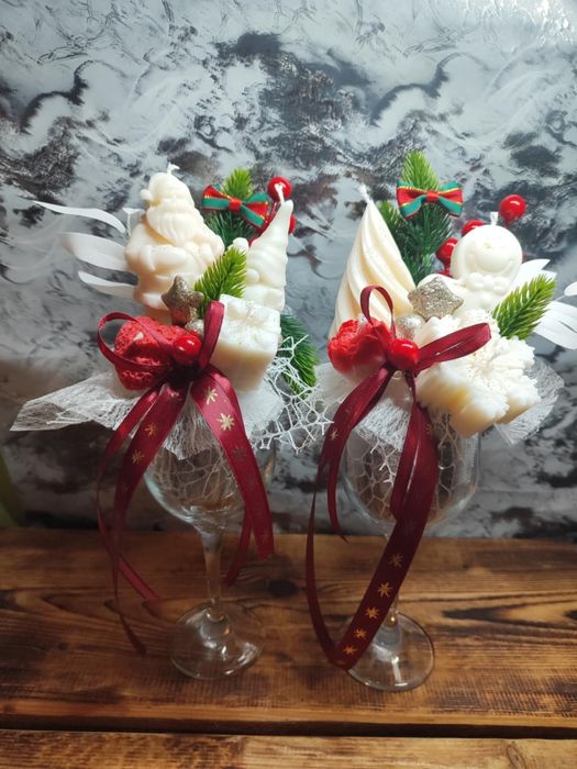 Świece sojowe Stroik Świąteczny