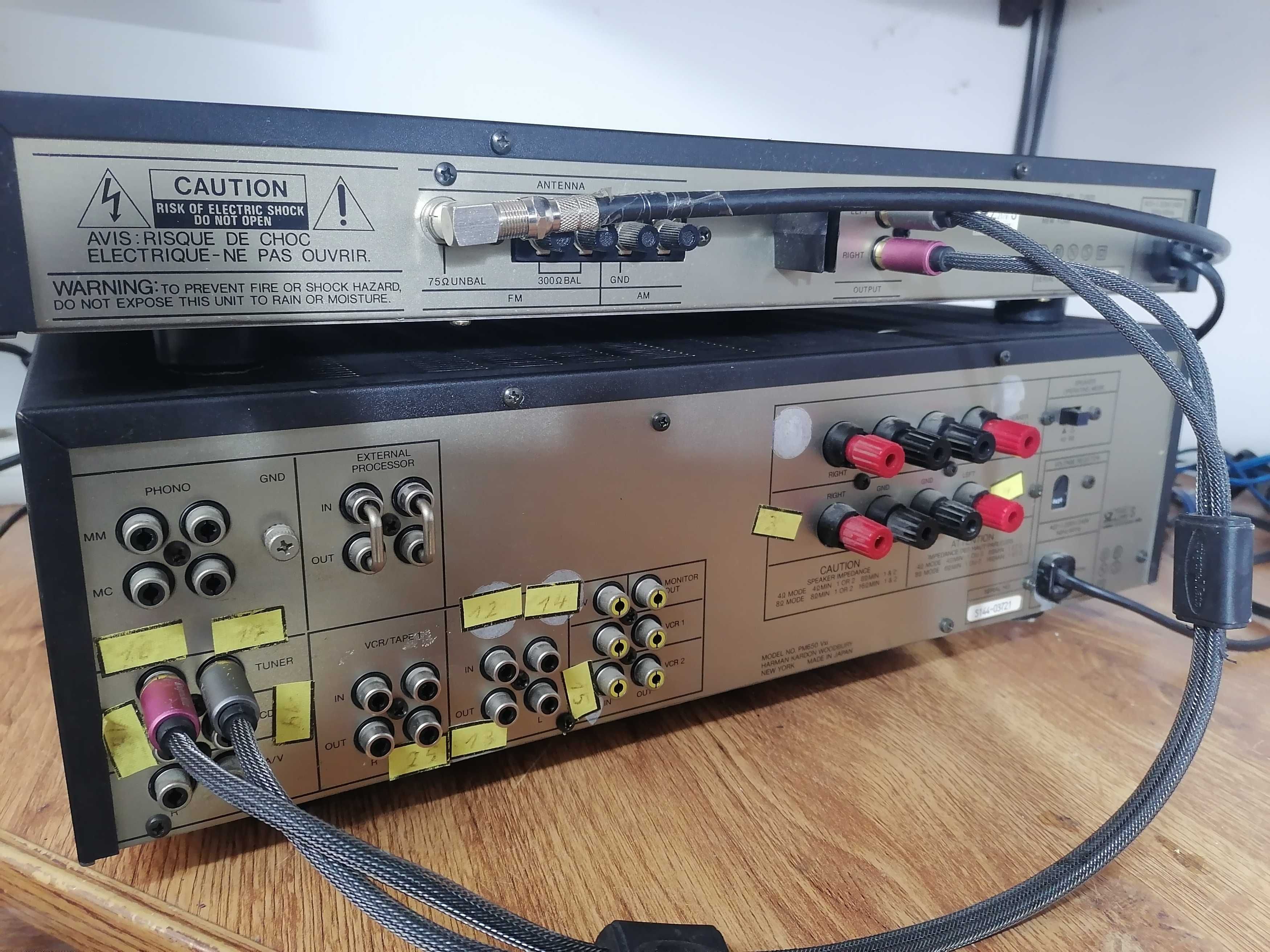 Wzmacniacz stereo Harman Kardon Pm 650vxi + tuner Tu 920