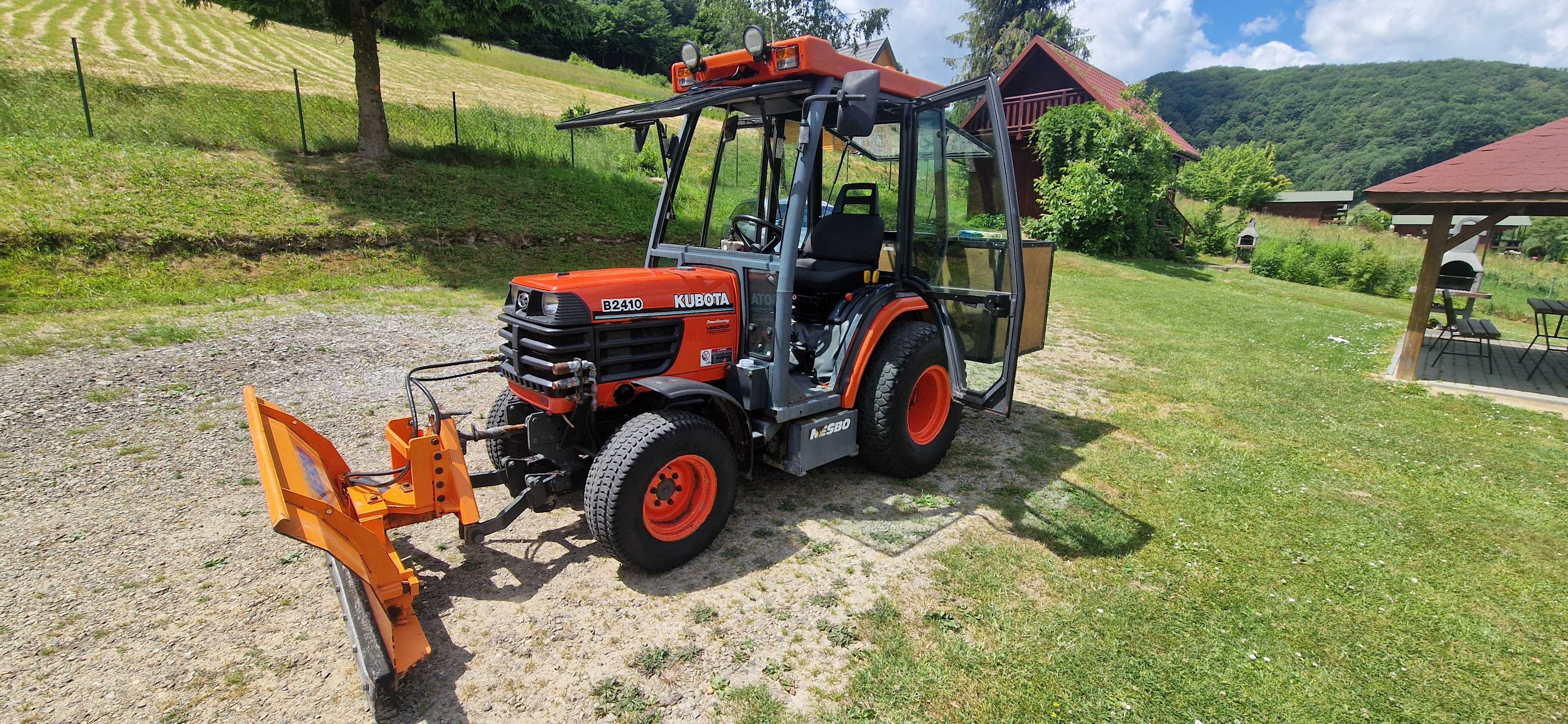 Kubota B2410 Diesel 4x4 (pług, dodatkowa hydraulika, faktura)