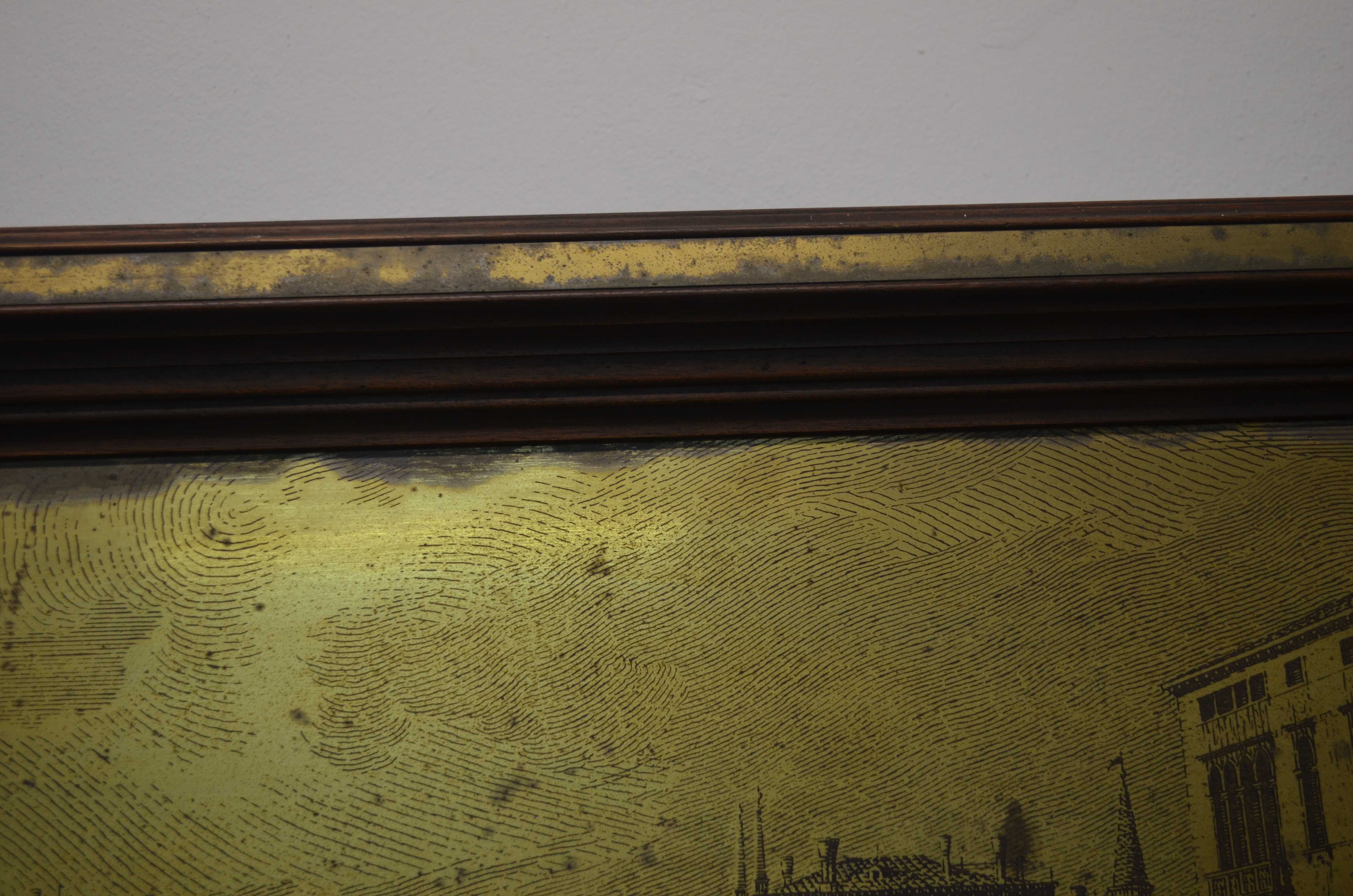 Quadro de parede em Cobre, outros e espelho em madeira pintado