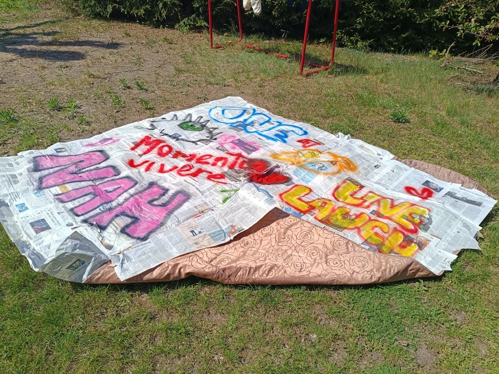 Dekoracja graffiti na ścianę ręcznie robiona