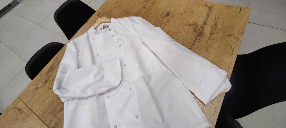 WYPRZEDAŻ EKSPOZYCJI Bluza szefa kuchni biała Robur MELBOURNE M/L nowa