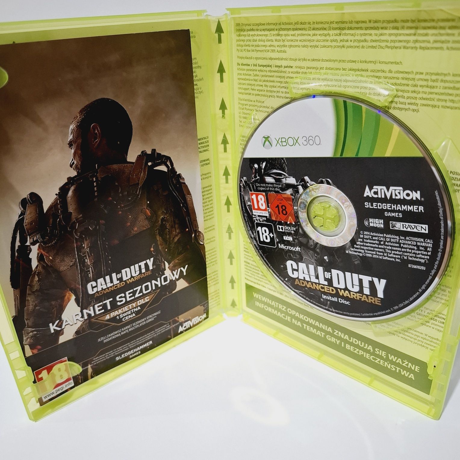Call of duty advanced warfare PL stan BDB Xbox 360