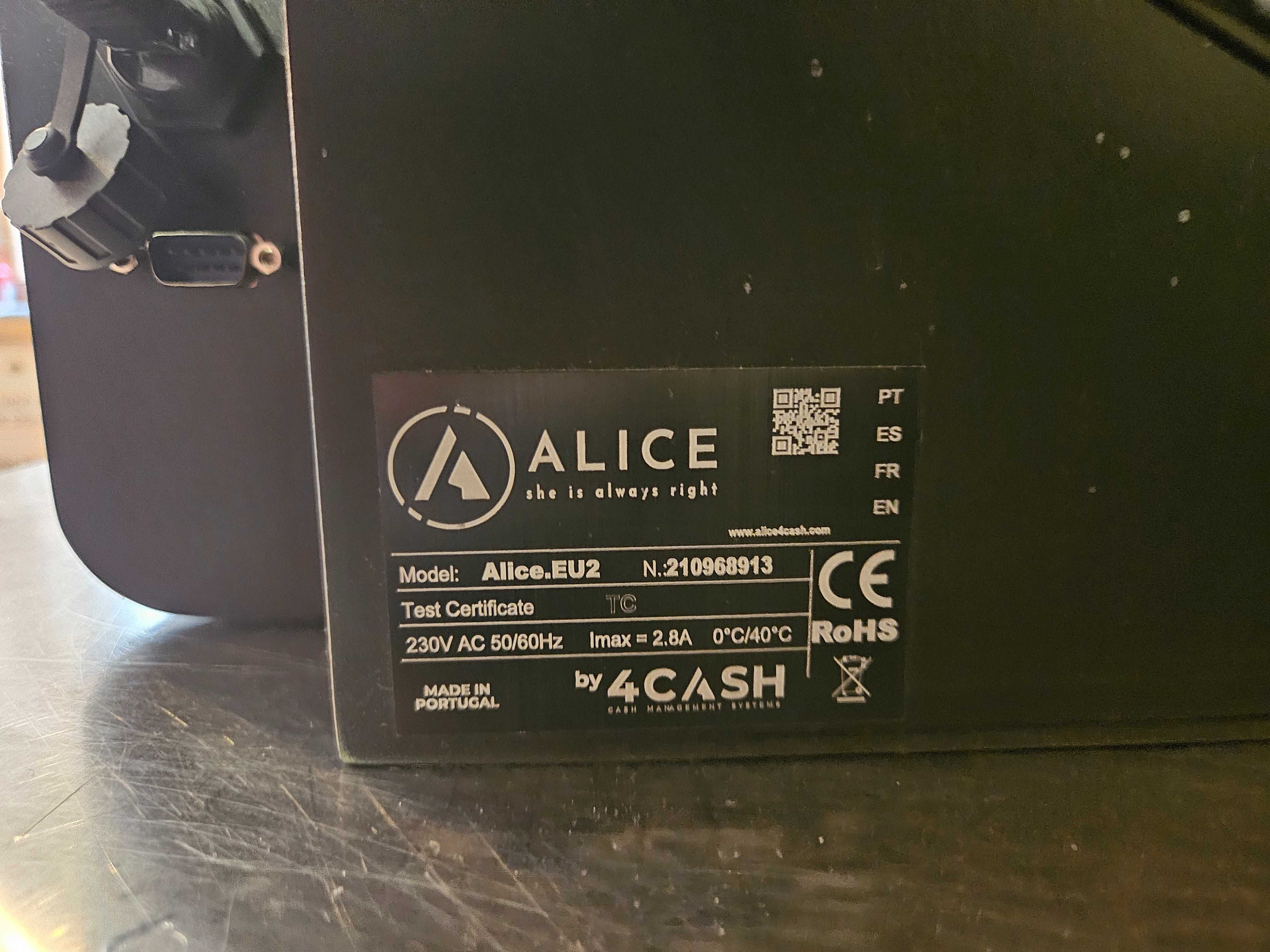 Maquina de pagamentos automáticos ALICE sistema de POS