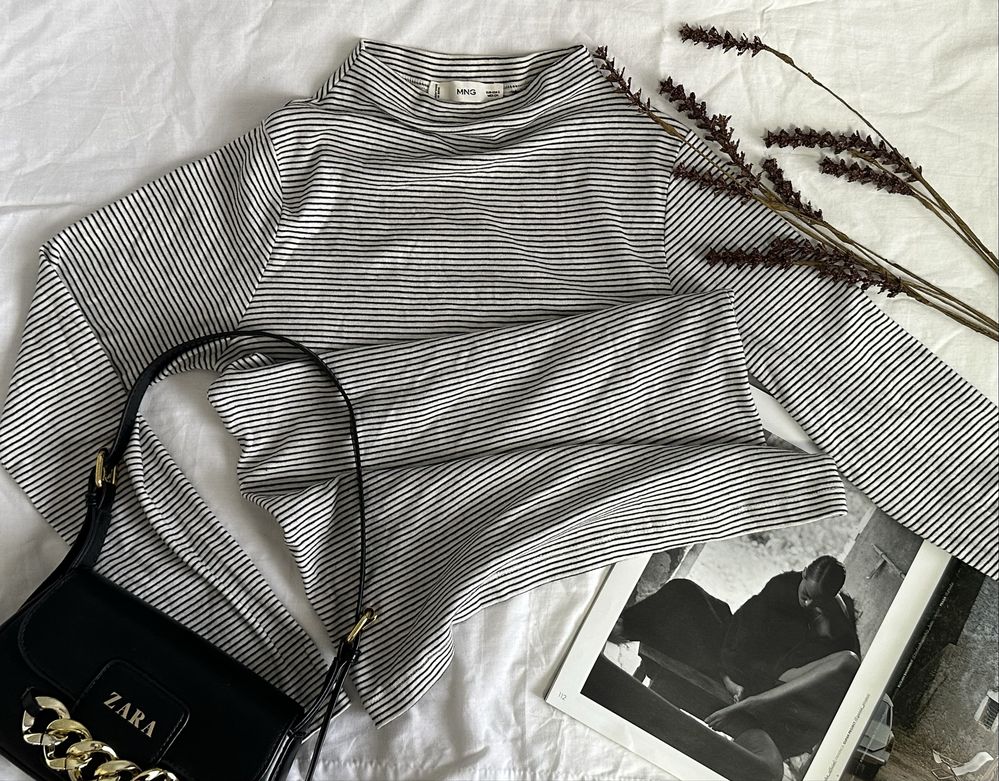Смугастий лонгслів MANGO