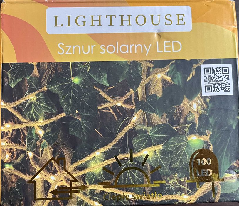 Lighthouse sznur solarny LED 100