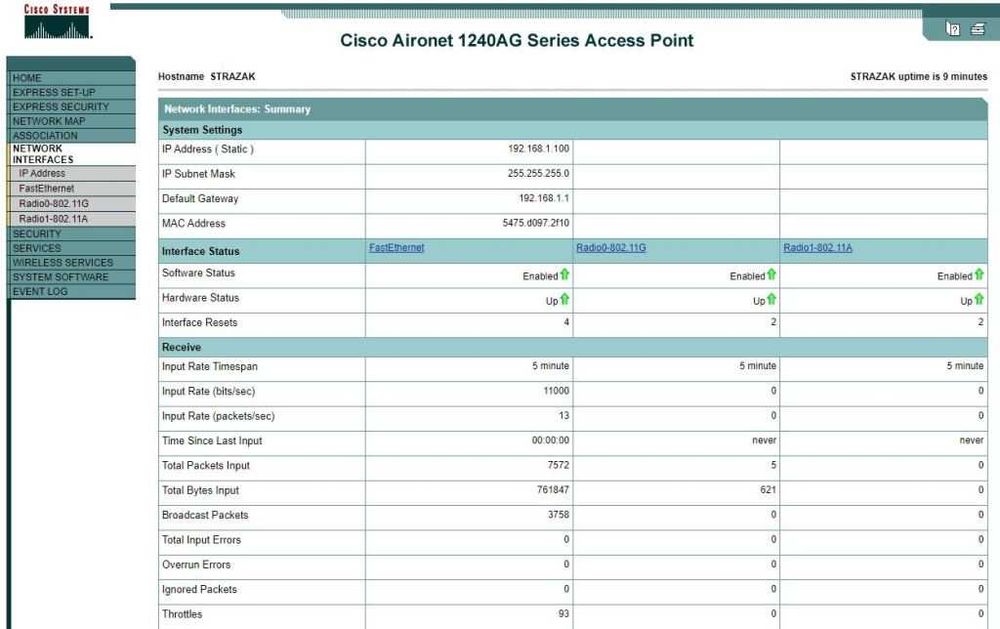 Access Point CISCO AIR-LAP1242AG-E-K9