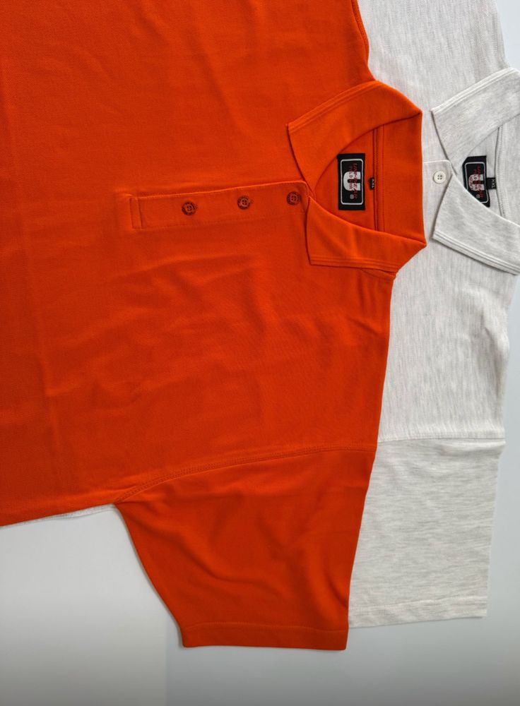 Dwie nowe koszulki pomaranczowa szara polo XXL