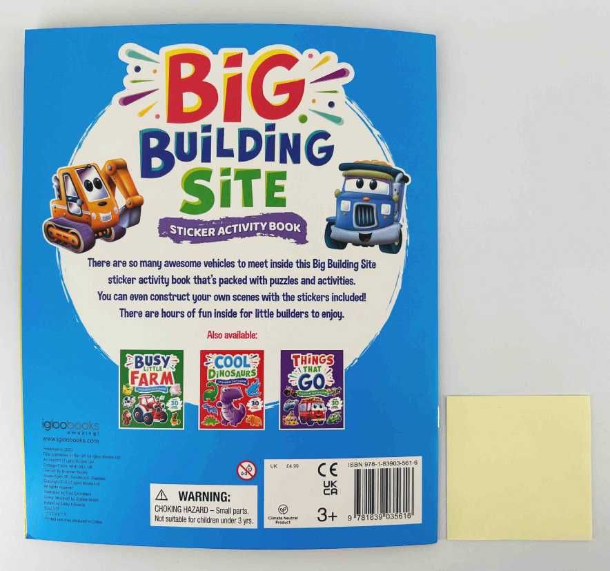 NOWA Big Building Site Sticker Activity Book