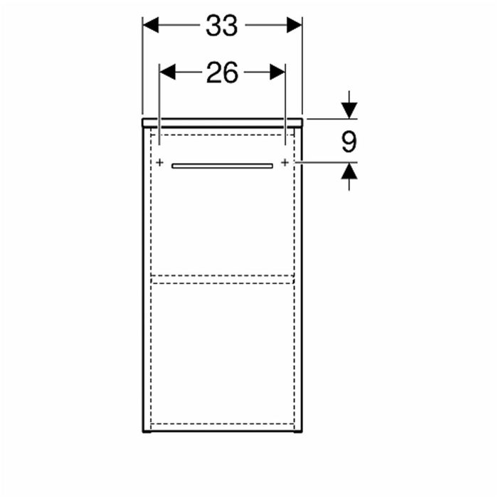 Koło Nova Pro Premium szafka boczna wisząca orzech włoski 501.357.00.1