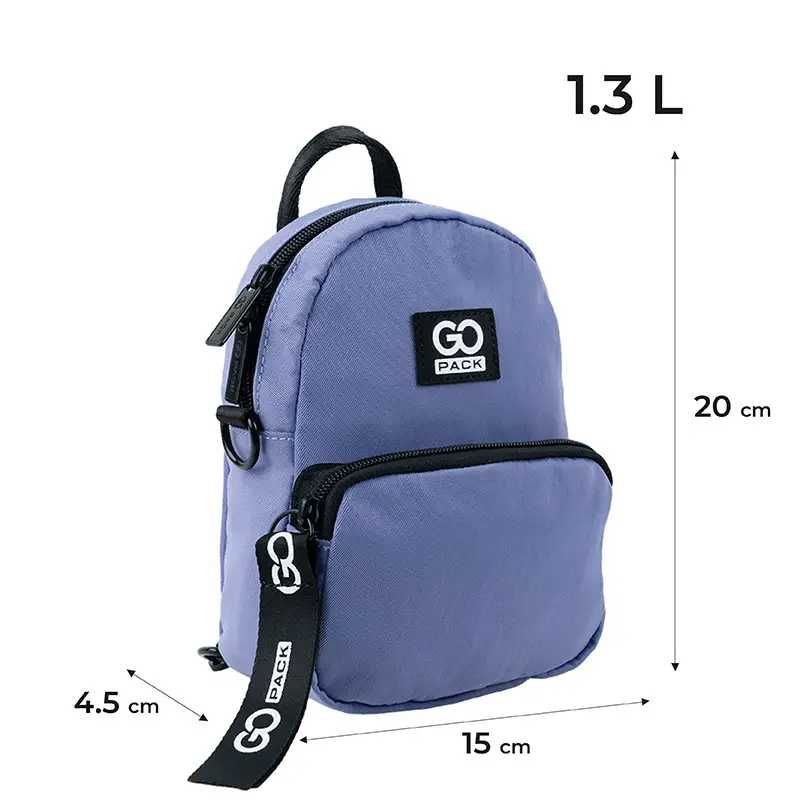 Міні рюкзак-сумка GoPack Education GO24-181XXS-4 чорний
 l
