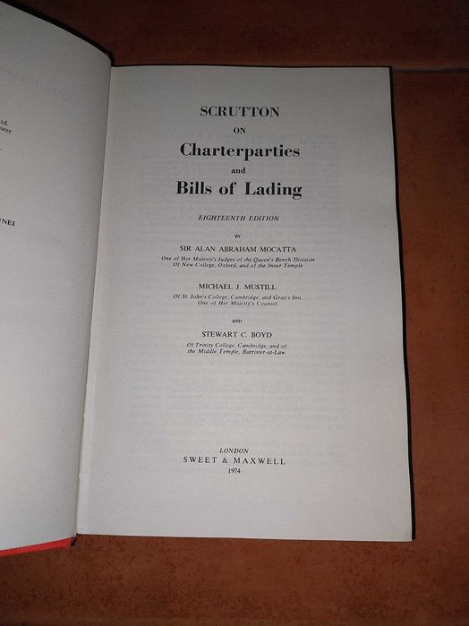 Scrutton on Charterparties and Bills of Lading