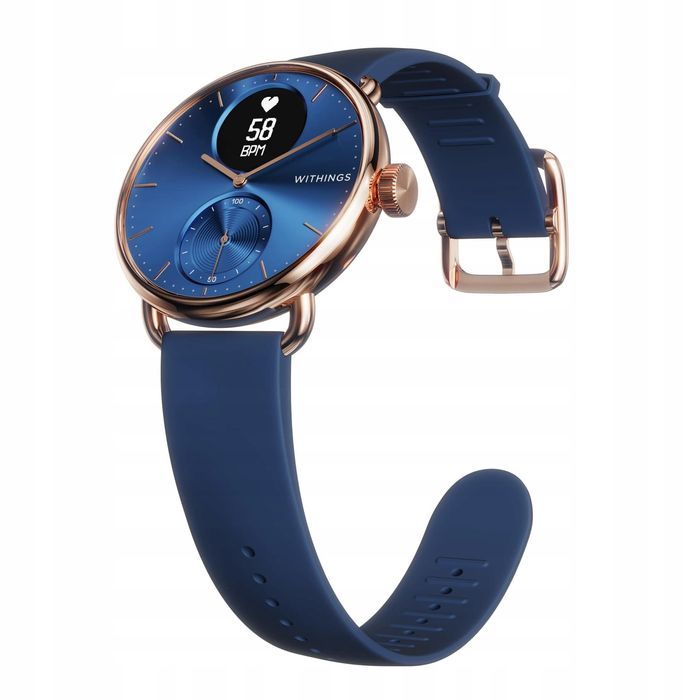 smartwatch withings scanwatch 38 mm granatowy uszkodzony opis