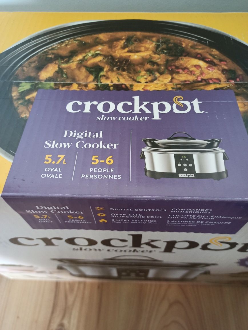 Wolnowar crockpot 5.7 l kamionkowa misa do piekarnika