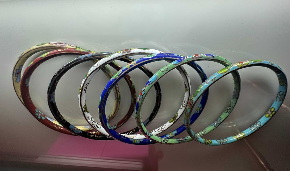 7 Escravas pintadas a esmalte