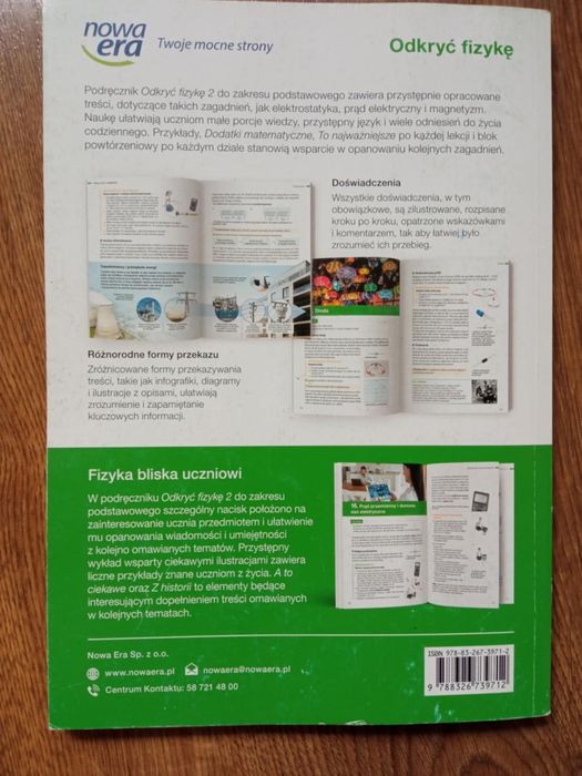 Podręcznik "Odkryć fizykę 2": Nowa Era- zakres podstawowy