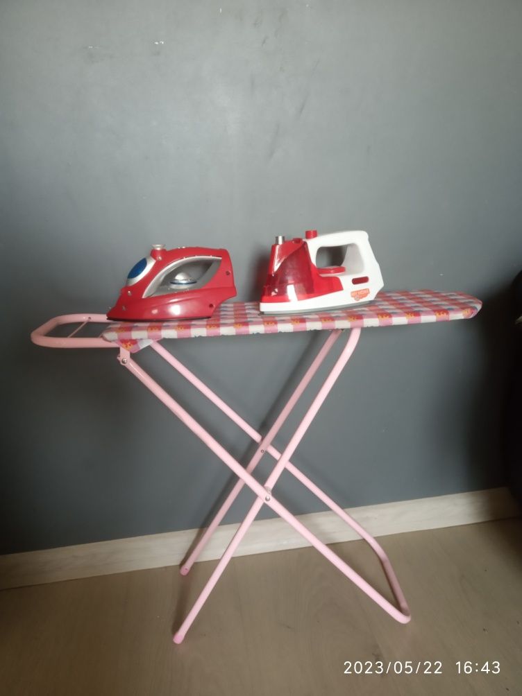 Deska do prasowania dwa żelazka