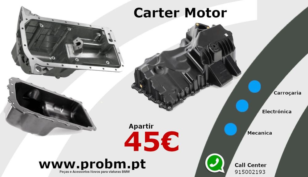 Carter Motor NOVO p/diversos modelos BMW