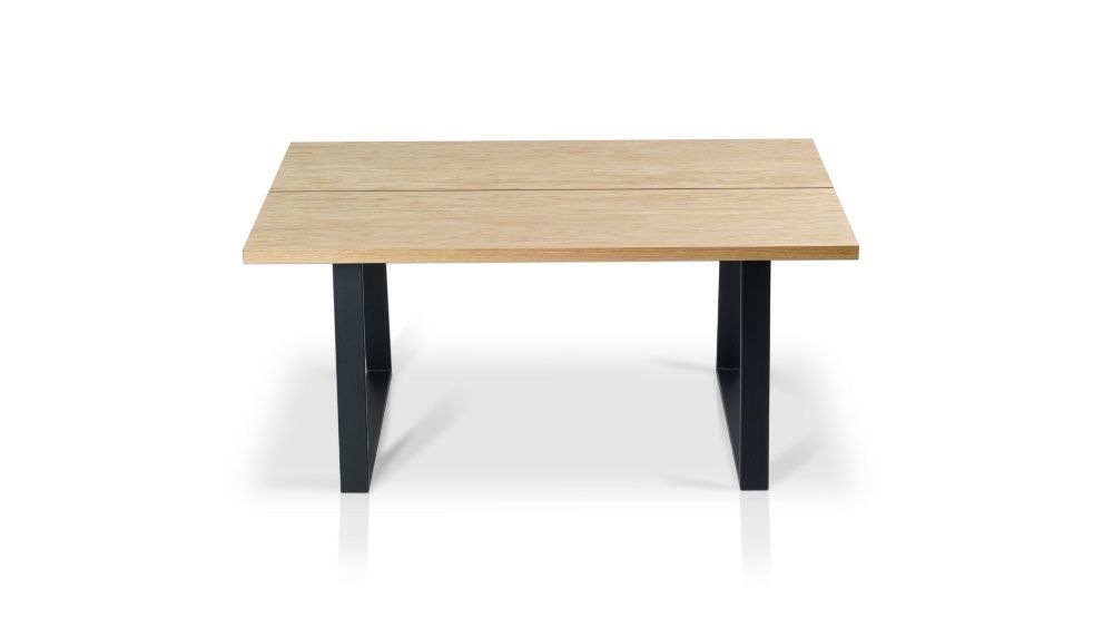 STÓŁ DĄB NATURALNY fornir loft nogi PIEMONT 180x94