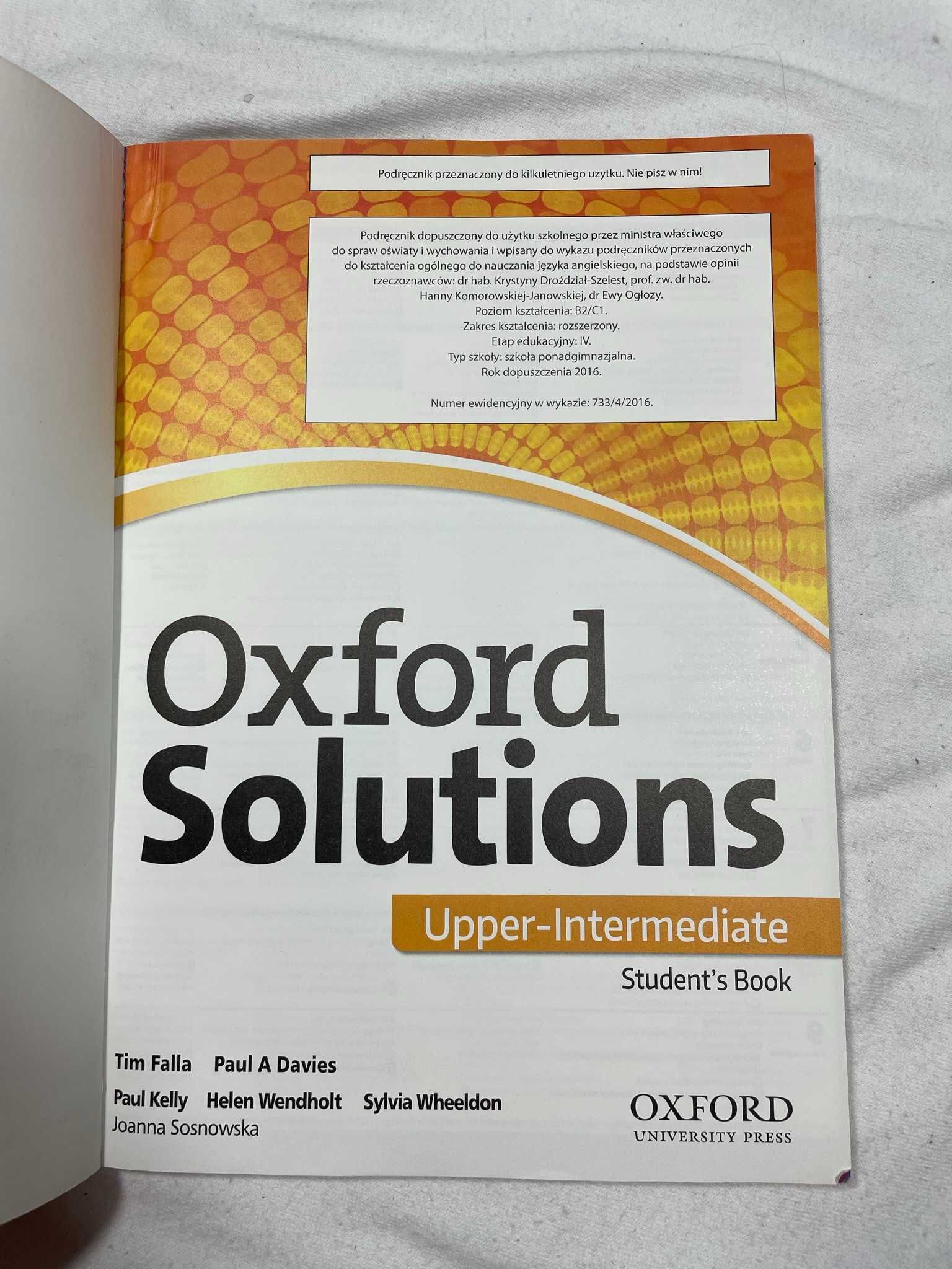 Oxford Solutions Upper-Intermediate