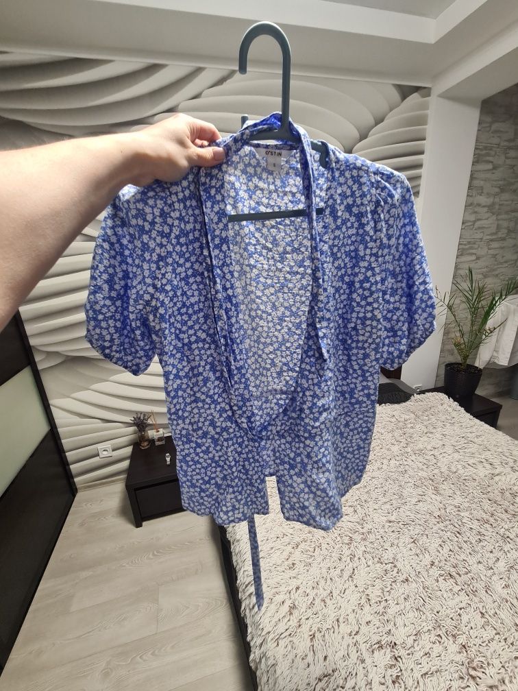 Блуза, футболка OSTIN голубая