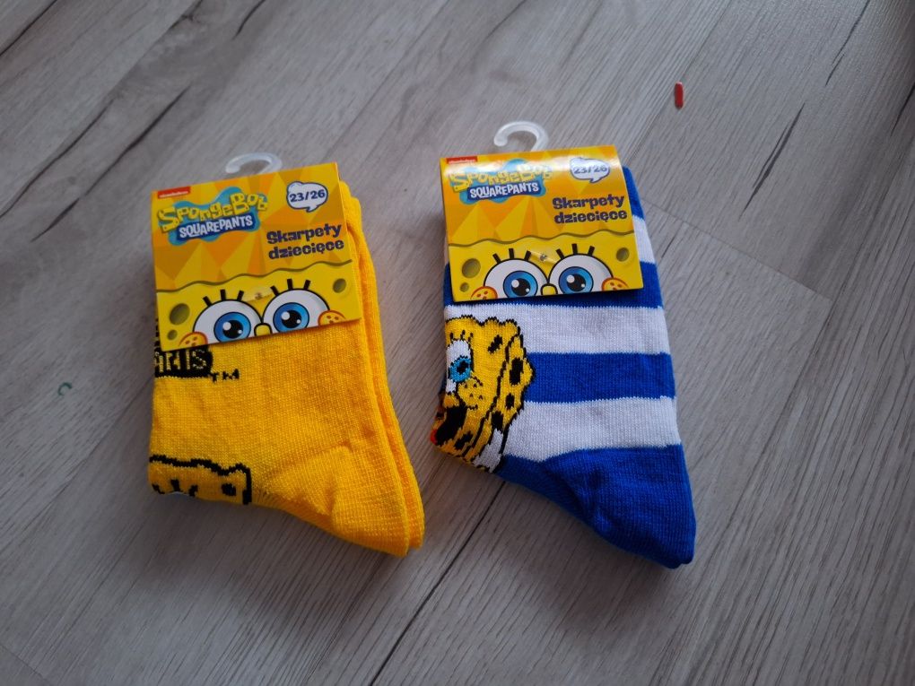 2 x Skarpetki SpongeBob rozmiar 23/26